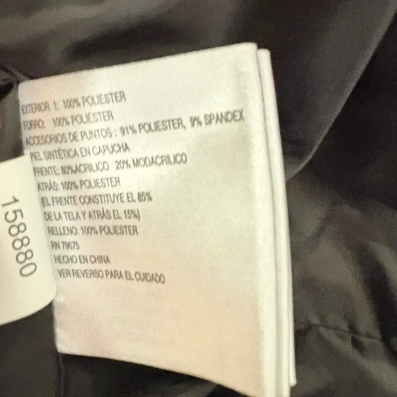 Michael Kors Women's Hooded Faux Fur-Trim Puffer Jacket 2X Black - Picture 7 of 8